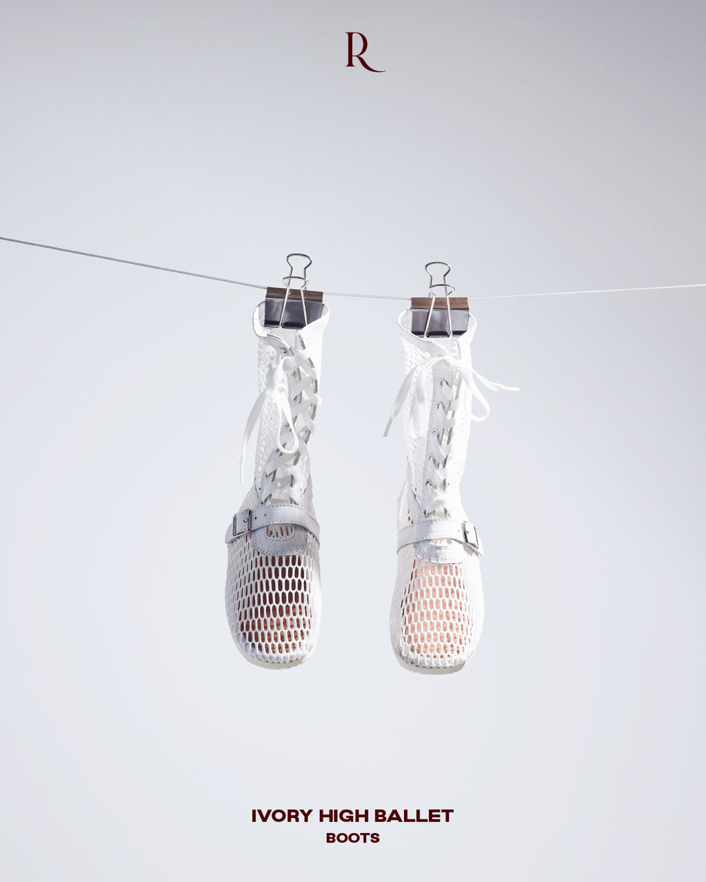 IVORY HIGH BALLET BOOTS