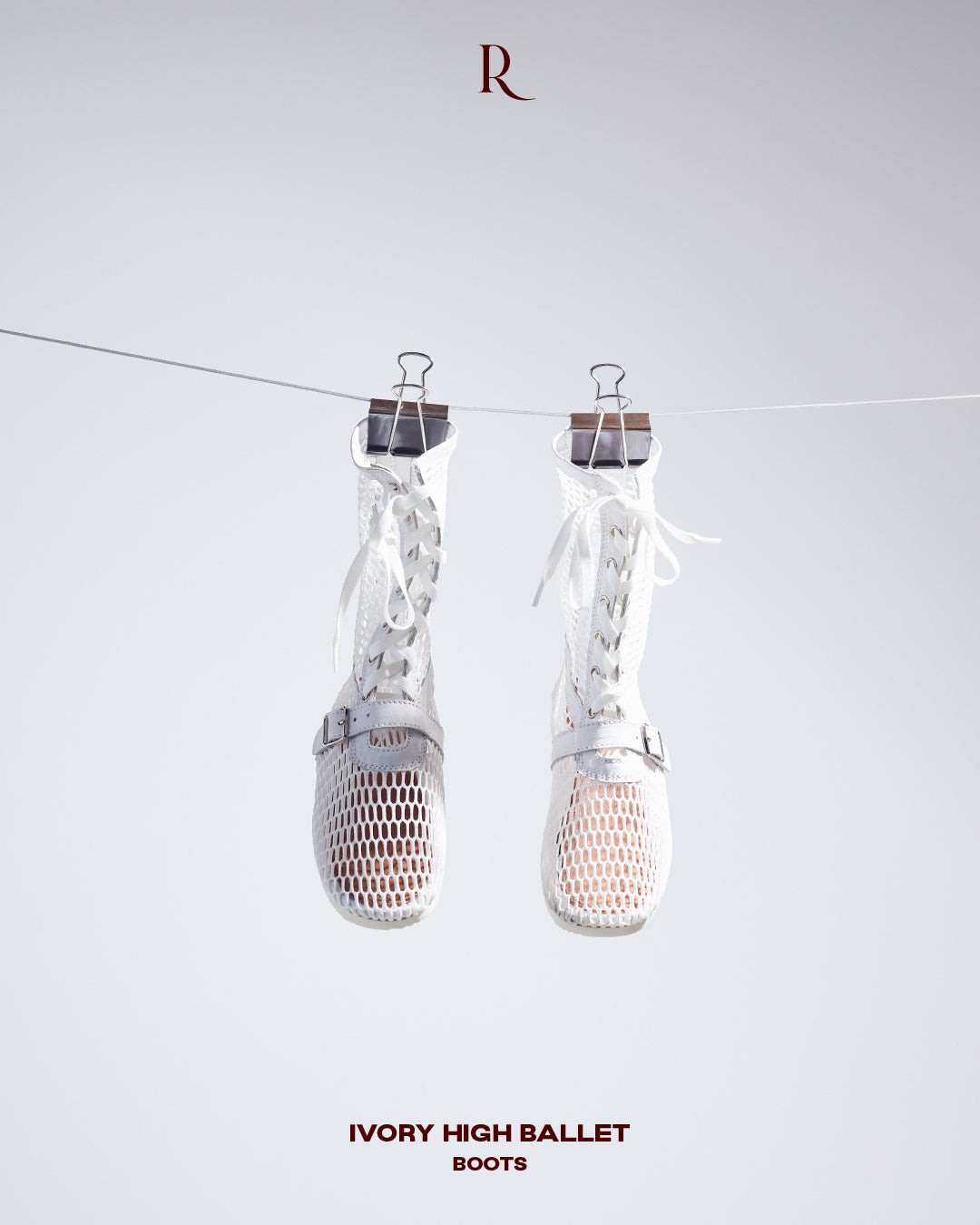 IVORY HIGH BALLET BOOTS