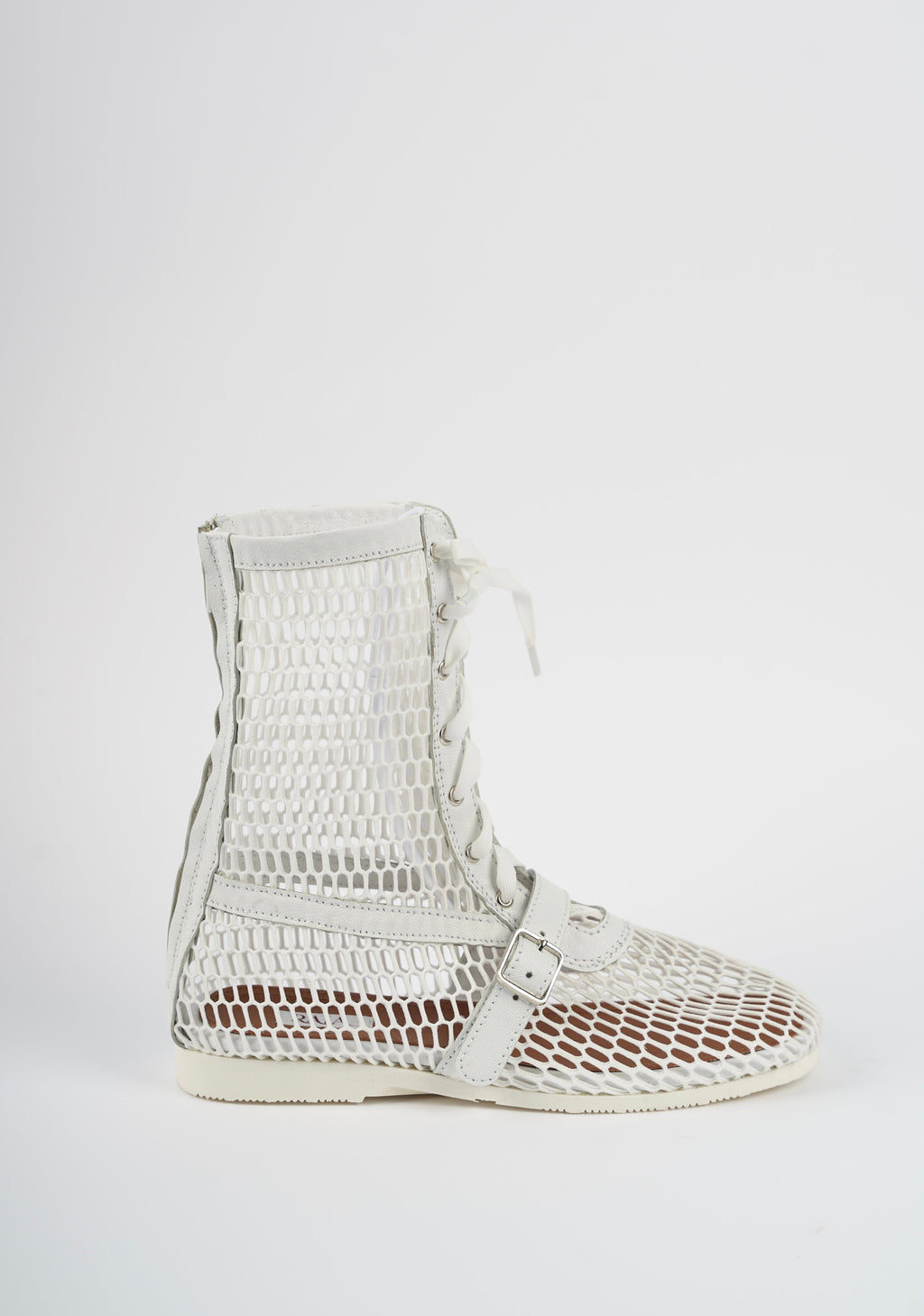 IVORY HIGH BALLET BOOTS